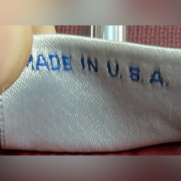 VINTAGE 1980s WRANGLER DARK RED MOTO NYLON BOMBER JACKET - Picture 4 of 8